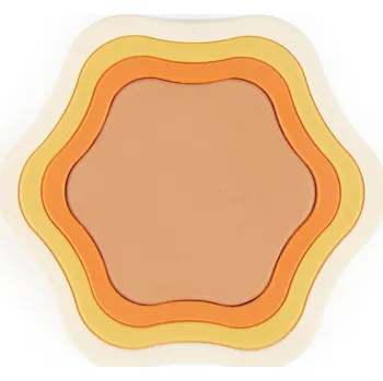 Hračka pro nejmenší Bieco - Silikonová stohovací květina - Chocolate Bliss