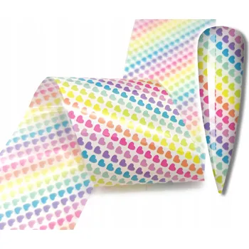 FÓLIE na nehty 100cmx4cm KVĚTY