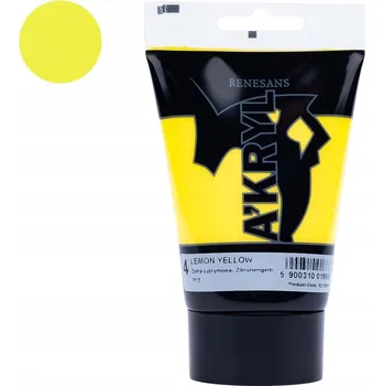 Výtvarná barva Akrylové barvy Renesans žlutá 1 ks 100 ml