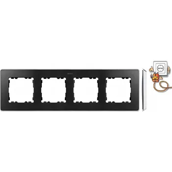 vypínač Rámeček Kontakt-simon černý