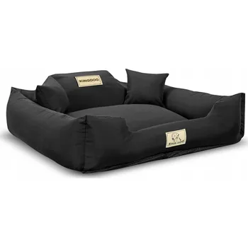 Pelíšek pro psa Psí Pelíšek kotec KINGDOG, 100x75 cm, černá