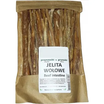 Pamlsek pro psa Hovězí Střeva 200g Vynikající Chutné 100% Přírodní Psí pamlsek