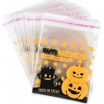 Potravinová fólie 5X FÓLIE SÁČKY NA HALLOWEENSKÉ BONBÓNY