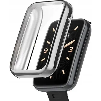 Pouzdro na mobilní telefon Pouzdro Silikonové Metalické 2v1 / Přední + Boční pro Xiaomi MiBand / Mi Band 7 PRO