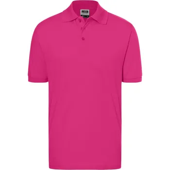 Pánské tričko James & Nicholson Polokošile JN 70, krátký rukáv COT02007004801-pink S Růžová