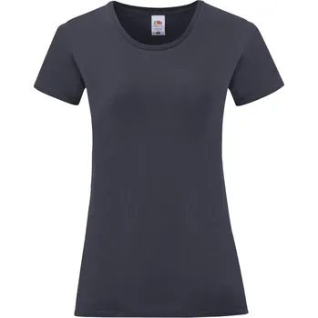 pracovní tričko Fruit of the Loom Tričko Lady-Fit Iconic 150 T, krátký rukáv, dámské COT161432a3604-deep navy XL Navy deep