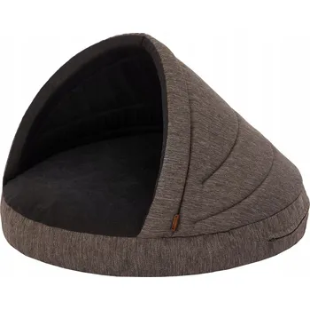 Pelíšek pro psa Doggy psí budka hnědá 65 cm x 65 cm