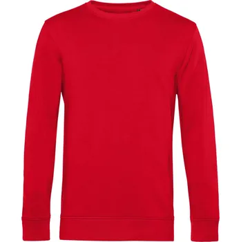 pracovní mikina B&C Mikina B&C Inspire Crew Neck, pánská COT01U31B00413-red 3XL Červená