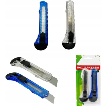 Pracovní nůž Sada 2 nože čalounických Nůž na tapety Odlamovací nůž s čepelí 18 mm