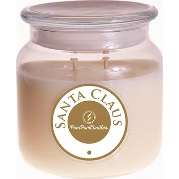 Svíčka Tradiční sójová svíčka SANTA CLAUS Pom Pom Candles