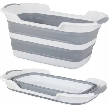 Koš na prádlo Volně stojící koš na prádlo PAKO 40 l bílý, šedý