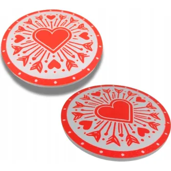 Podtácek VALENTÝNSKÉ PODTÁCKY POD HRNKY - SADA 2 KS - DÁREK K VALENTÝNU