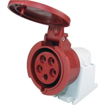 Elektrická zásuvka Elektrická Zásuvka hermetická zásuvka Famatel červená