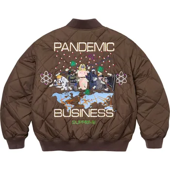 Supreme AOI Quilted Work Jacket / Brown Barva: Hnědá, Velikost: L