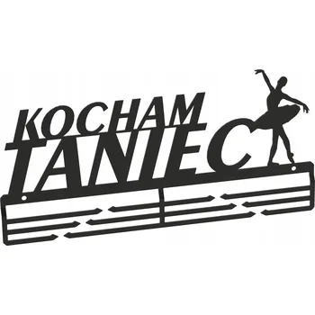 Věšák Věšák na medaile MILUJI TANEC TANEČNÍ ŠKOLA