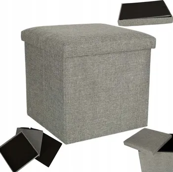 Taburet Čalouněná Taburet Ikonka šedá