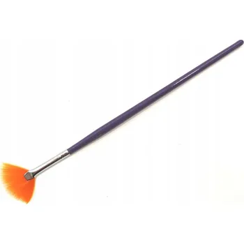 Kosmetický štětec Štětec Vějíř Štětka na prach, třpytky, masky, řasy, rozjasňovač FIALOVÝ