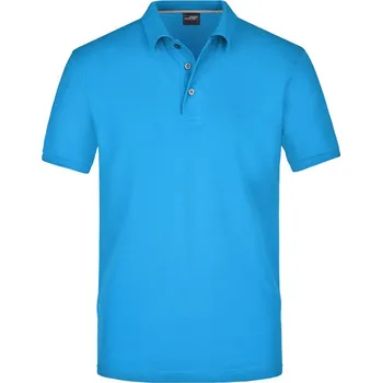 Pánské tričko James & Nicholson Polokošile JN 708, krátký rukáv, pánská COT020708r2302-regatta blu M Modrá