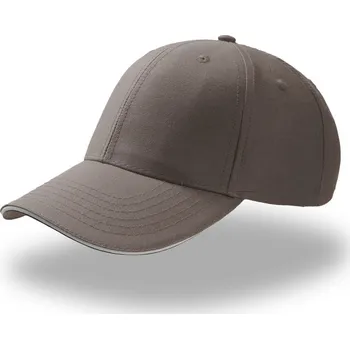 Pracovní přilba Atlantis Headwear Kšiltovka Sport Sandwich, baseballová, 6 panelová COT33050431899-grey/white UNI Šedá/bílá