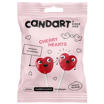 Bonbon Candart Lízátka srdce 110 g