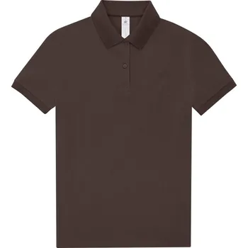 Pánské tričko B&C Polokošile B&C My Polo 210 women, krátký rukáv, dámská COT01W463zk700-roasted cof XS Kávová