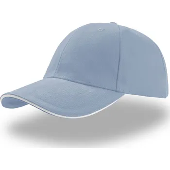 Pracovní přilba Atlantis Headwear Kšiltovka Liberty Sandwich, 6 panelová COT33000595999-light blue/ UNI Modrá světlá/bílá