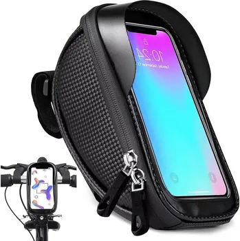 Textilomanie Holder brašna na kolo s držákem na telefon černá 18,5 x 10 x 9 cm brašna na kolo Textilomanie Holder brašna na kolo s držákem na telefon černá 18,5 x 10 x 9 cm
