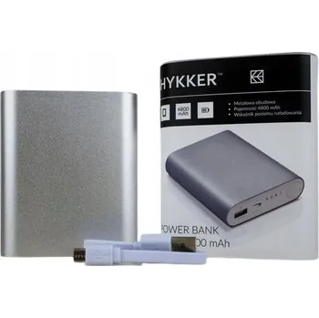 Powerbanka Powerbank Hykker 4800 mAh stříbrný