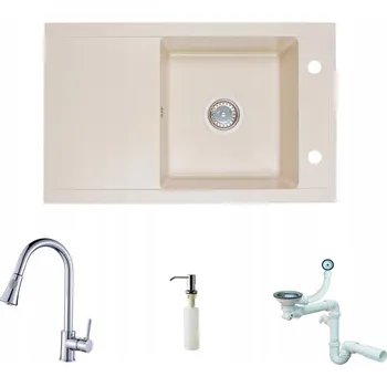 Granitový dřez Jednodřez DARFOR DG019 granitový béžový