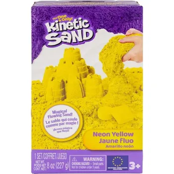 kinetický písek Kinetic Sand Neonová barva písku žlutá 227g