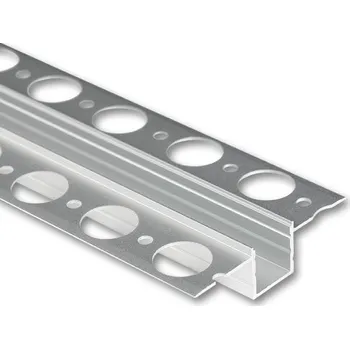 LED páska Hliníkový profil pro sádrokarton AU 55x15mm bez difuzoru 2m