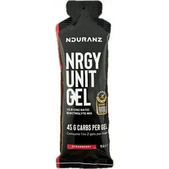 ENERGETICKÝ GEL UNIT GEL 75g NDURANZ JAHODOVÝ SACHARIDY ELEKTROLYTY
