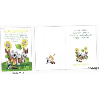 Obraz Přání Happy B6 s obálkou, vzor č. 15