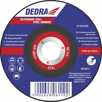 Řezný kotouč Kotouč na řezání oceli Dedra F1315 22,2 x 230 mm