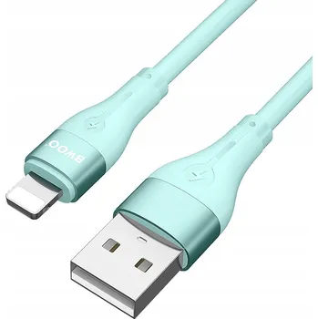 Datový kabel Kabel BWOO USB - Apple Lightning 1 m zelený