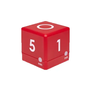 TFA Minutky, stopky CUBE - červená
