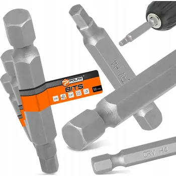 Bit 3x BIT ŠROUBOVÁKU PH4 50mm Magnetický hrot 1/4 Philips - SOLIDNÍ