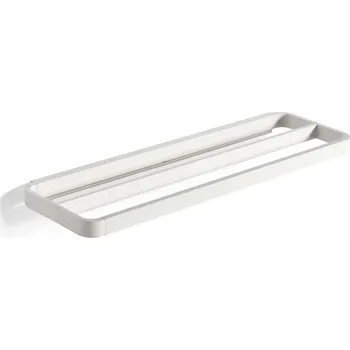 Držák na ručník ZONE RIM Dvojitý držák na ručníky 44 cm Bílý