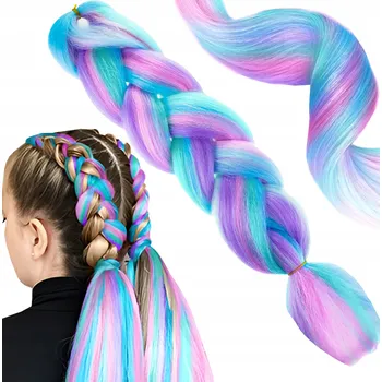 Syntetické vlasové pásy bílé Karwil clip in