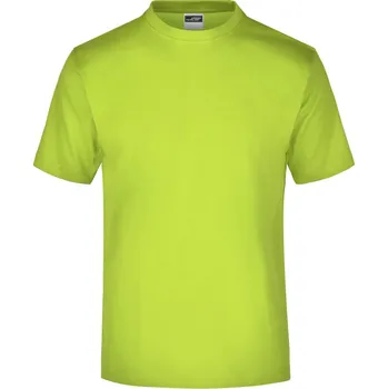 pracovní tričko James & Nicholson Tričko JN 01, krátký rukáv, pánské COT020001i6404-acid yellow XL Žlutá acid