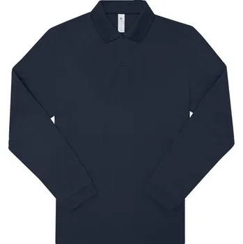 B&C Polokošile B&C My Polo 210 LSL, dlouhý rukáv COT01U42700305-navy 2XL Navy