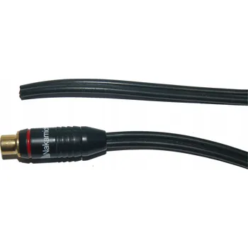Audio kabel Reproduktorový kabel RCA / 0, kabel 2x1,5mm, měděný (Cu) černý, 1m