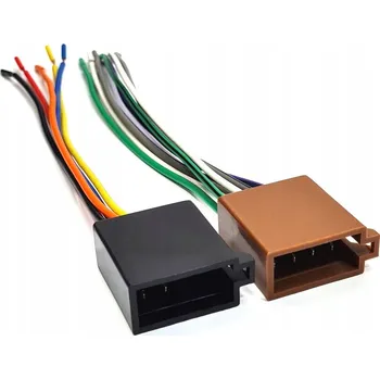 Zabezpečení domácnosti ISO konektor, rádiová kostka s kabely (napájení + reproduktory)