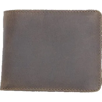 Peněženka Kompaktní peněženka z pevné pravé kůže bez značek a nápisů