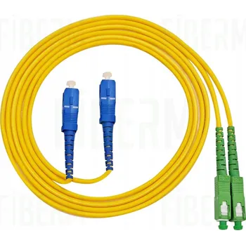 Síťový kabel FIBERM patchcord SC/APC-SC/UPC 3m, single mode, duální