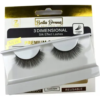 Umělé řasy UMĚLÉ HEDVÁBNÉ ŘASY NA PÁSKU 5D - 3D29