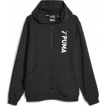 Pánská mikina Mikina PUMA Fit Double Knit FZ puma černá M