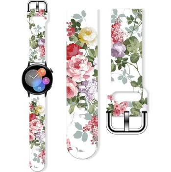 Příslušenství k chytrým hodinkám eses Silikonový květinový řemínek - Barevný, 22 mm