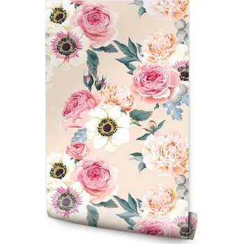 Tapeta 10m TAPETA Krásné Barevné Květiny DO LOŽNICE