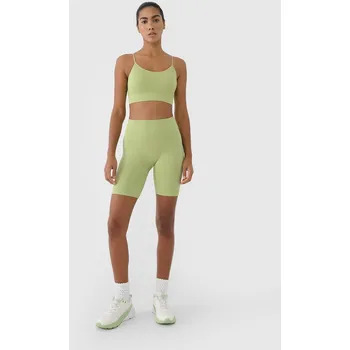 Dámská móda Dámské krátké legíny 4F 4FWSS25TFSTF014 LIGHT GREEN XS-S